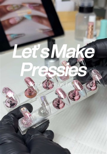 let’s make some press on nails 🌸 simple design level set ✨ #workwithmenailtech #nailvlog #pressonnails #pressons #trendynails
