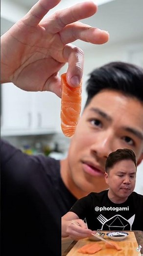 would you try this?! Frozen costco sashimi salmon! #cooking #sashimi #salmon