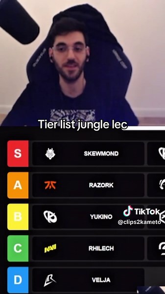 Tier list jungle lec #kameto #ripp #nisqy #kc #kcorp #leagueoflegends #zyb