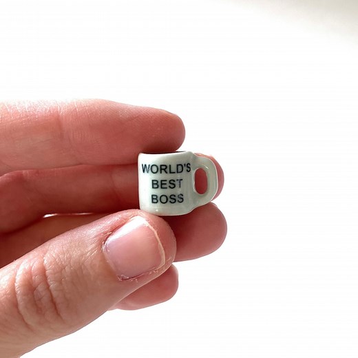 Tiny Mug/world's Best Boss/ the Office/ Boss/ Gift for Boss/ Miniature Mugs/ Miniature Coffee Mug/ Tiny Mug - Etsy