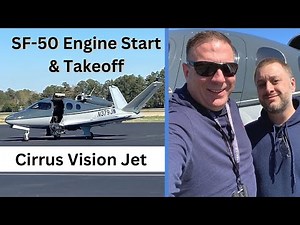 SF50 Vision Jet Engine Start and Takeoff (4K)