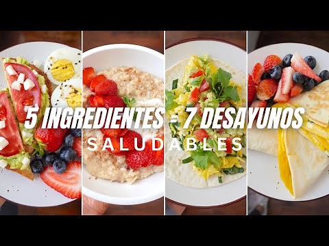 Full Week of Healthy Breakfast Ideas with only 5 basic Ingredientes