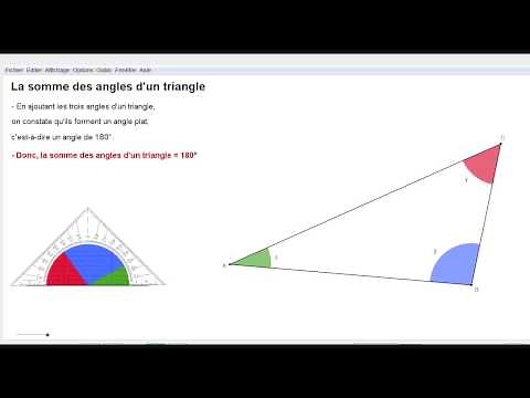 Somme des angles d'un triangle