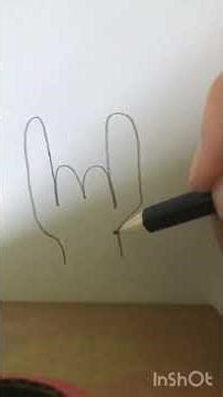 How to draw a cool hand 🤘