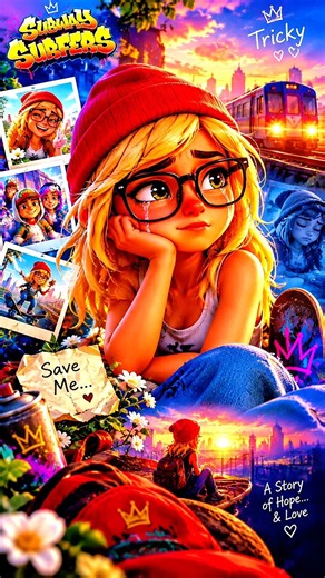 😭 Tricky Misses Her Best Friend 💔 | Saddest Subway Surfers Story #subwaysurfers #shorts #tricky