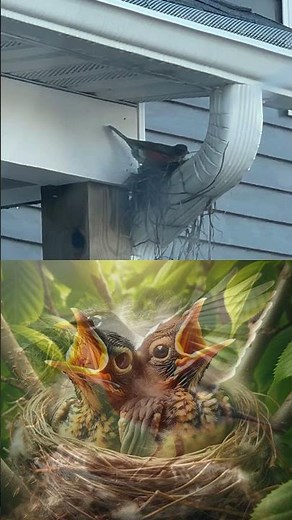 How The American Robin Builds Her Nest In 50 Seconds