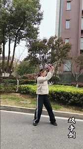 Practice of the two-handed sword routine#Two-handed sword#Traditional martial arts#Yu