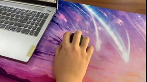 Gaming Anime Mouse Pad XXL Extra Large Mouse Pad for Desk 35x15.7x0.12inch Desk Rubber Mat Extended Keyboard Mouse Pad with Personalized Design for Laptop, Computer PC (Sea Wave)