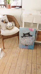 Angry Ballerina #cat | ArtbyIngrida