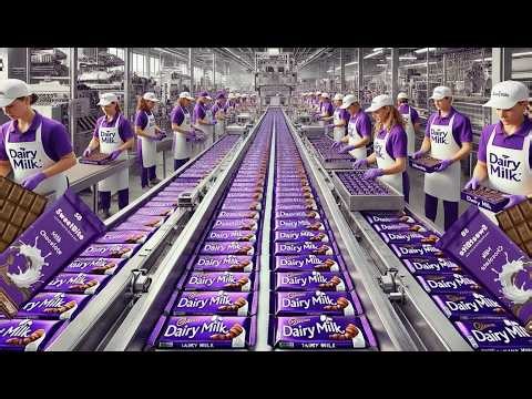 How Millions of Cadbury Dairy Milk Bars Are Made in Factory