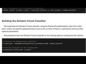 Classification with RandomForestClassifier in Python