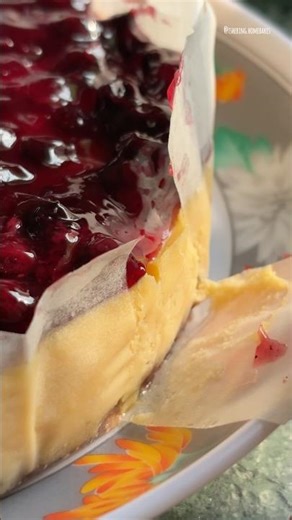 The Baked Cheesecake Recipe #cheesecake #bakedcheesecake #blueberrycheesecake