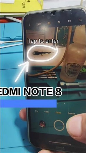 Redmi note 8, dense on screen. #smartphone #repair #tech #shorts