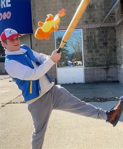 Charmander evolves #batterup #ohno