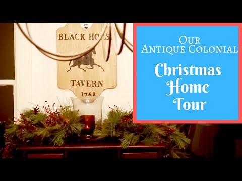Welcome to my first Christmas home tour in our antique home in New England