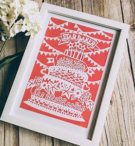 Printable Paper Cutting Template - DIY Star Baker A4 Size Pdf - Etsy