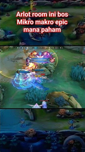 Arlot room mikro makro epic mana paham #shortvideo #mlbb #gameplay