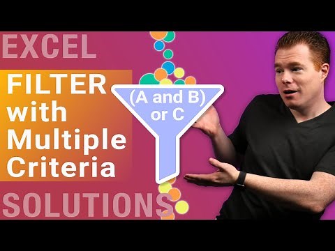 Using Multiple Criteria within the FILTER Function