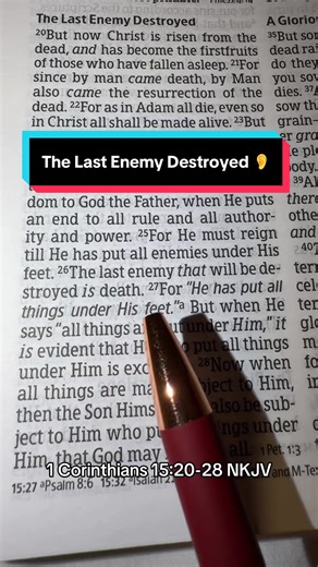 The Last Enemy Destroyed: A Biblical Perspective