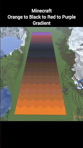 Minecraft Orange to Black to Red to Purple Gradient