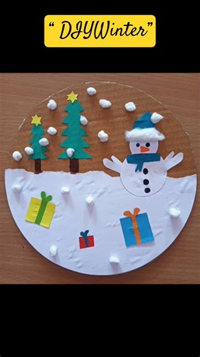 “Easy Winter Snowman Craft | Kids Christmas Craft 🎄⛄✨”#SnowmanCraft #WinterCraft #PaperCraft