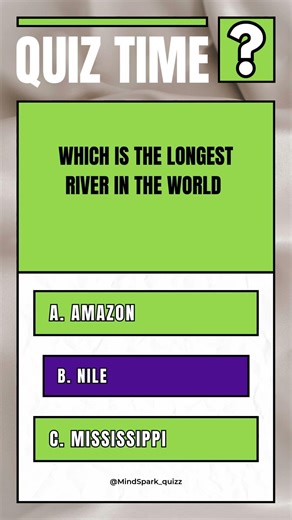 Longest River in the World 🌍 | Test Your Geography Knowledge