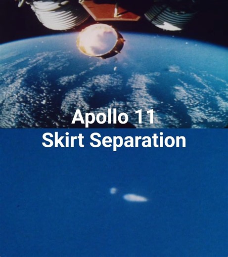 Apollo Skirt and Tower Separation | On-Board Camera & Tracking Shot | Saturn V Rocket Launch