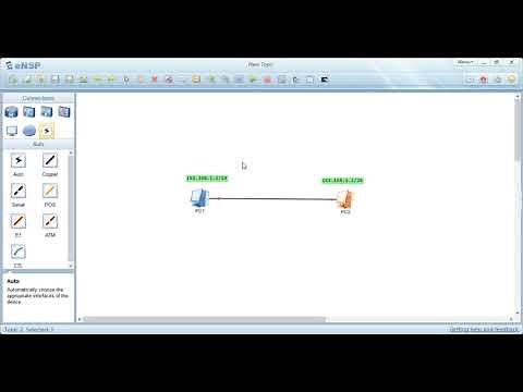 eNSP Lab 1: How to Connect and Ping 2 PCs - Huawei HCIA Course