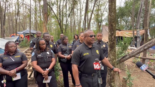 Chief Wade, his Command Staff, Community Engagement Team, Neighborhood Enhancement Team, Precinct 4 Captain and the Traffic Unit visited Homeless Encampments today for the purpose of seeking ways to better serve Jackson’s unhoused population. | Jackson Police Department