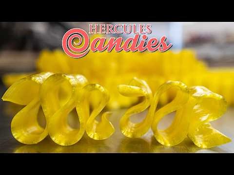 Believe it or not this ribbon candy is filled with something…