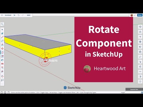 Rotate a Component in SketchUp