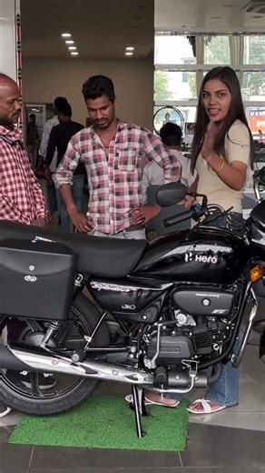 Hero splendor plus all black #ranubikerpoint #automobile #heroglamour125xtec