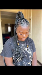 Stitched conrows ❤️ | Purple Bee