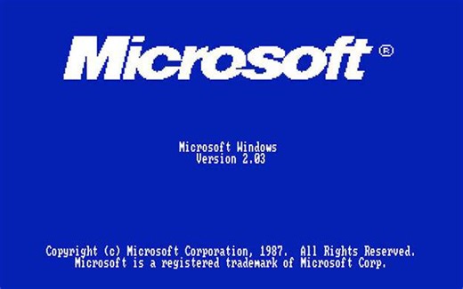 Windows 2.03（Win 2.0）软盘版 安装 鼠标版