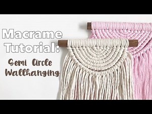 Easy Macrame Semi Circle Wallhanging Tutorial | DIY Boho Decor | Macrame For Beginners