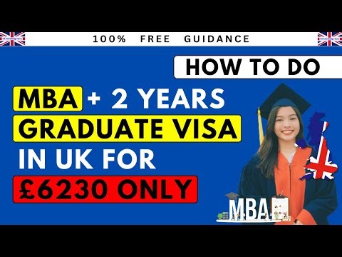Cheapest MBA in UK for International Students £6,500 Only | 2-Years Graduate Visa After 6 Months
