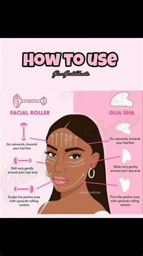 "Glow Up Your Face with Facial Roller & Gua Sha – Sculpt, Lift & Shine!✨💋#skincare #tips #beauty #yt