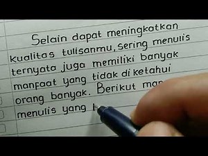 Tulisan Tangan Rapi dan Bagus - Latihan Menulis Rapi dan dan Bagus