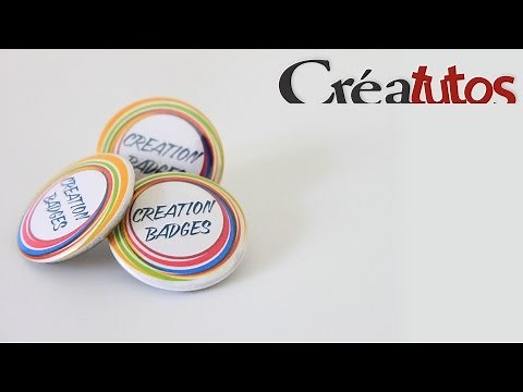 Créatutos - Création d'un Badge épingle