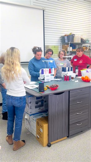 Sergers can be a little scary….but not after you take a Serger 101 class at Missouri Sewing Machine Co! Today’s class was great thanks to instructor Jenni Miller @letsgetsewingnow for teaching us the way!! More serger 101 classes will be scheduled. Www.mosew.com/events P.S. rolled hem napkins were also made! | Missouri Sewing Machine Company