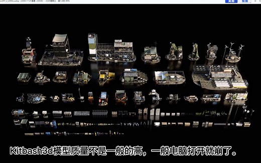 Kitbash3d 新4套模型合集blender模型 高精度建筑模型，