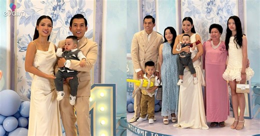 Phương Trinh Jolie đãi tiệc thôi nôi con thứ 3 hoành tráng, mẹ chồng cũ cũng có mặt chung khung hình mừng cháu cưng
