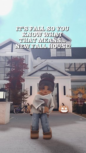 Beautiful Bloxburg Fall House Build Showcase