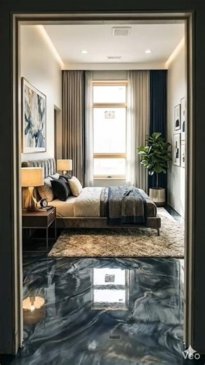 Stunning bedroom Marble Floor Design | Luxury Home Interior. #floordesign #youtubeshorts #shorts