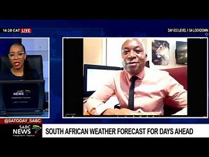 South African weather forecast for days ahead