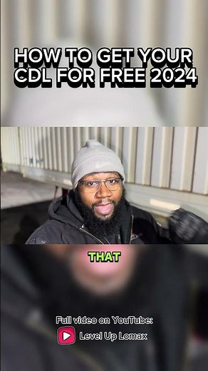 How to get your CDL for FREE! #cdl2024 #cdla #truckingindustry #trucking