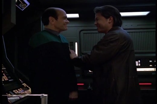 Starfleet Records. Starfleet Personnel: Kathryn M. Janeway, Captain of the USS Voyager. 2375 - 2390. On the Flyer, Kim is shocked and very much dismayed to find that nothing has changed. His new corrections did not work. He checks the equipment, and hails Chakotay, informing him of the failure. The Flyer's engines fail. The Challenger catches it in a tractor beam. Chakotay suggests a dangerous method of escape: sending a plasma surge through the beam to break its grip on them. Tessa confirms tha