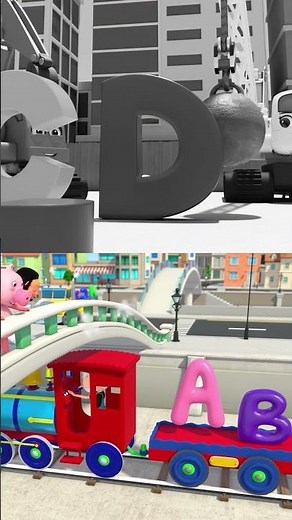 🚧 ABC Vehicles! 🚜 diggers for toddlers #shorts