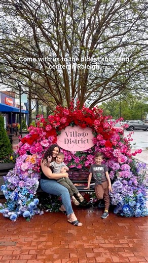 Shops at Village District is celebrating their 75th anniversary this Saturday, April 20th with fun happening all day! Live music, activities, giveaways, food, personalized drinks and more. Here’s how our family spent a day exploring the oldest shopping center in Raleigh: 🍕Lunch at @tazzakitchen : cast iron goat cheese and spicy sausage & black pepper honey pizza are musts! 🛶 Stopped into @trustygopc to shop their outdoor gear 🍨 Grabbed the world’s best frozen custard from @goodberrys 🛍️ Did 
