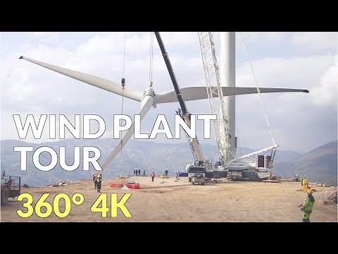Wind Farm Construction - 360 VR video